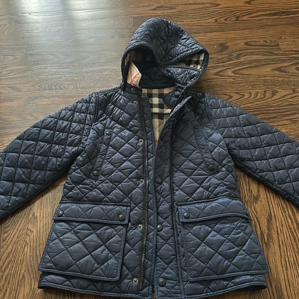 Kids Burberry jacket with removable hood